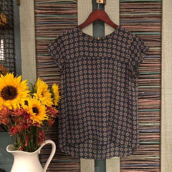 Back zipper detail, high-low blouse - Picture 3 of 6